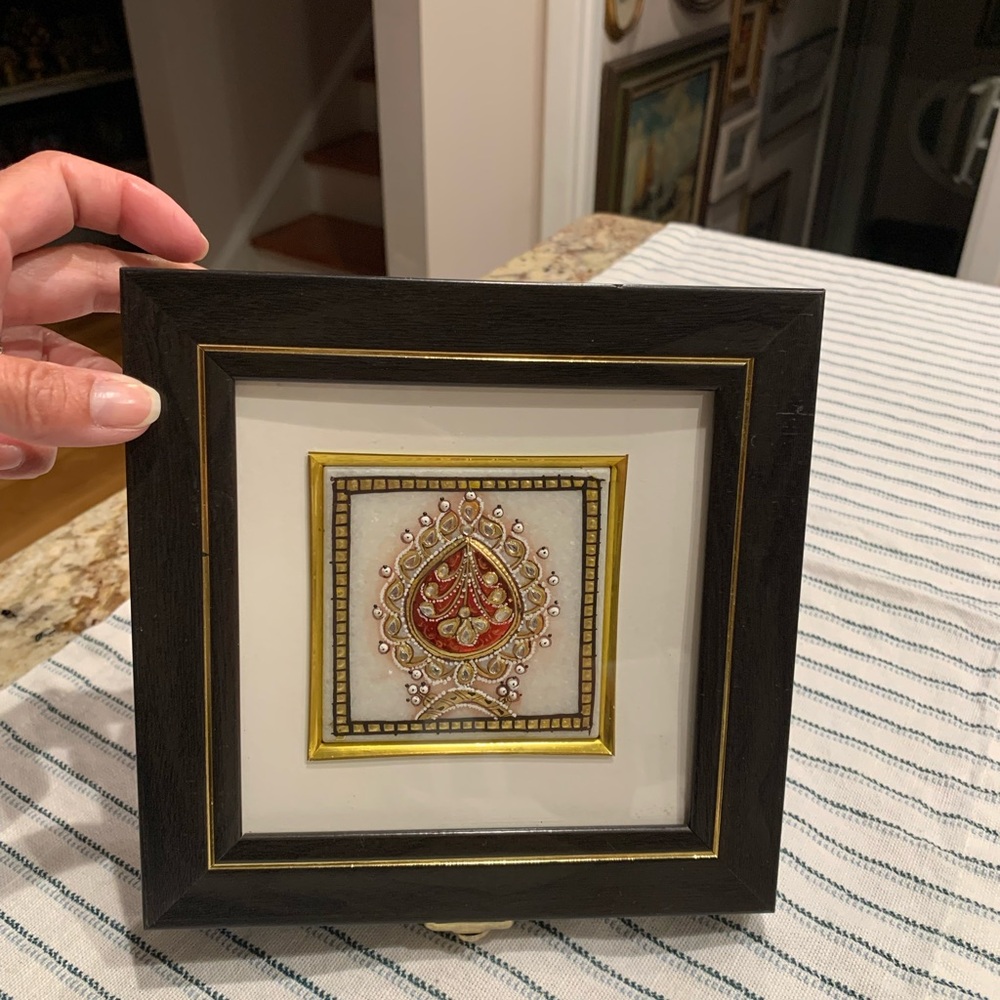 Vintage Bombay Jewelry Box with inlay